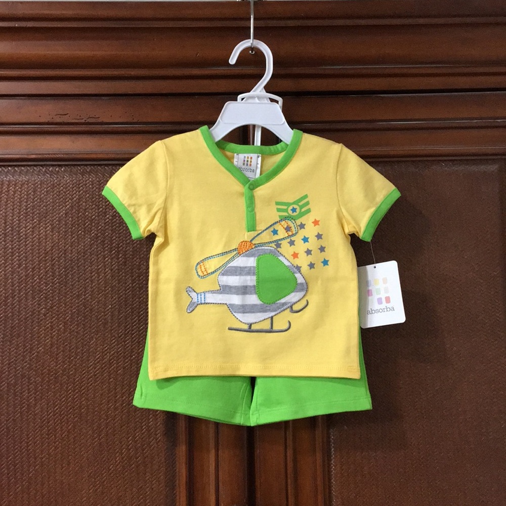 💙 ABSORBA 💙 COLLECTION LUXURY 2PC SUPER CUTE KIDS OUTFIT .